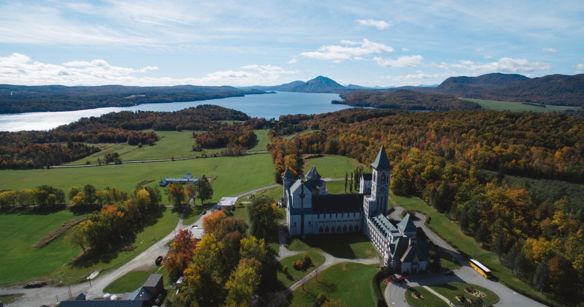 Abbaye Saint-Benoît-du-Lac is especially stunning.